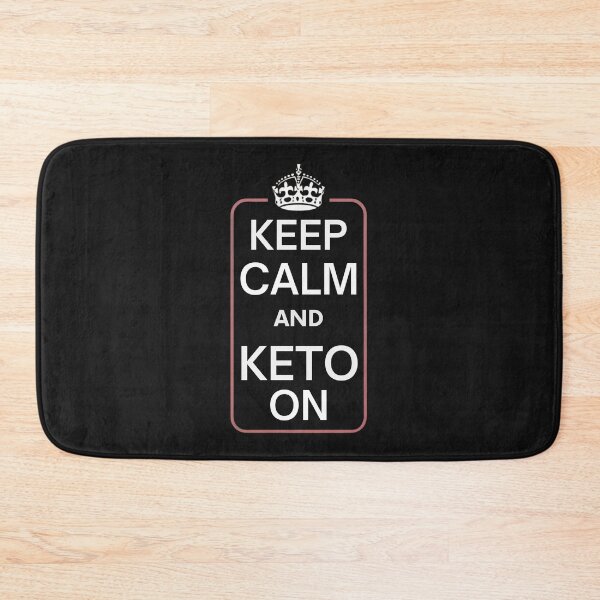 Item preview, Keep Calm and Keto On Diet Funny Keto Diet Motivational designed and sold by Anniko Art Studio.