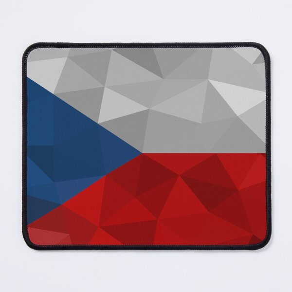 Item preview, Geometric Czech Republic Flag Art – Modern Tri-Color Design designed and sold by OrangePoly.
