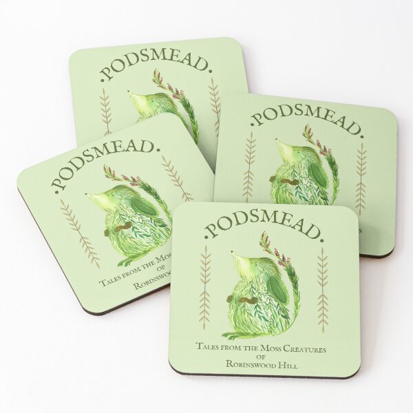 Item preview, Adorable Podsmead Moss Creature – Whimsical Fantasy Forest ArtArt by Jemma Jamie designed and sold by Jemma Jamie Skidmore.