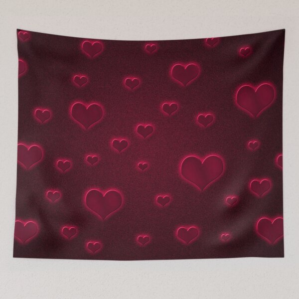 Item preview, Pink colored hearts pattern background designed and sold by SpinklyCreations.