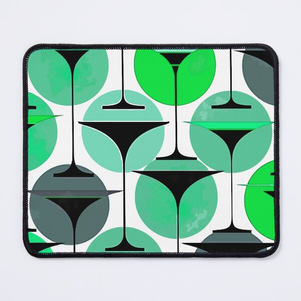 Item preview, Atomic Fifties Inspired Martinis In Grey, Blue Aqua designed and sold by taiche.