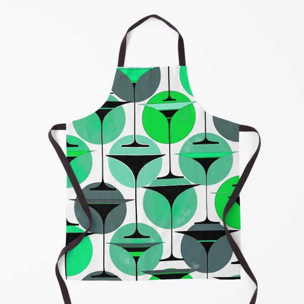 Item preview, Atomic Fifties Inspired Martinis In Grey, Blue Aqua designed and sold by taiche.