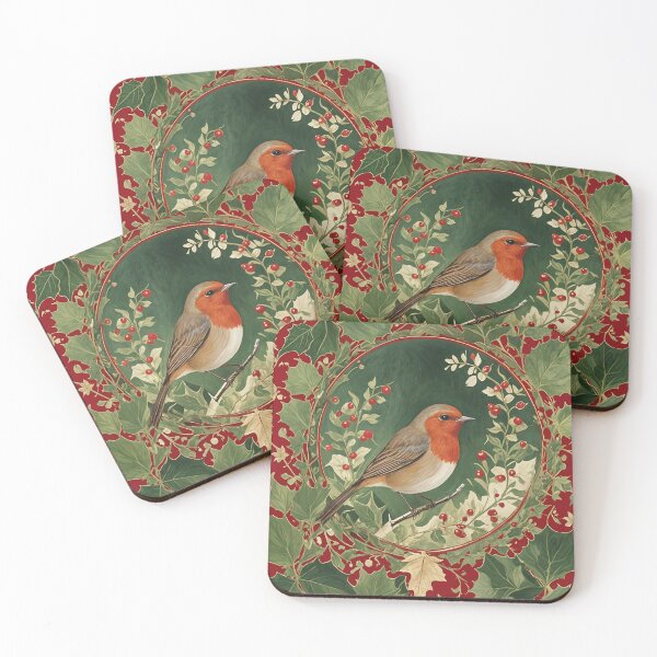 Item preview, Festive Robin Amongst the Holly designed and sold by Lizetteh.