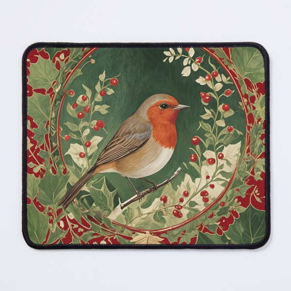 Item preview, Festive Robin Amongst the Holly designed and sold by Lizetteh.