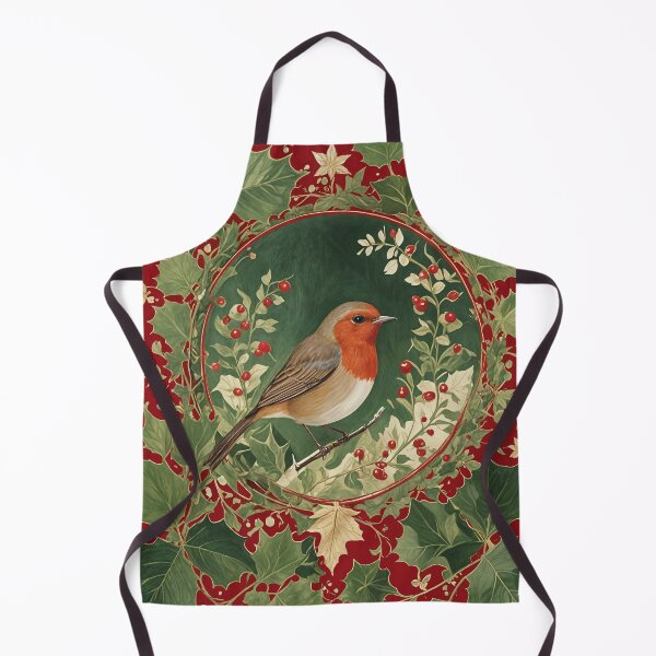 Item preview, Festive Robin Amongst the Holly designed and sold by Lizetteh.