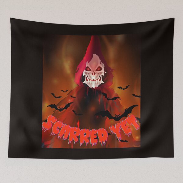 Item preview, Scarred Reaper The Glowing Eyes of Fear designed and sold by AImarioart.