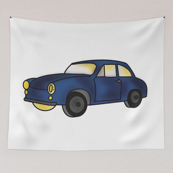 Item preview, Vintage Vibes and the Charm of a Blue Old Car designed and sold by chuckletuckle.