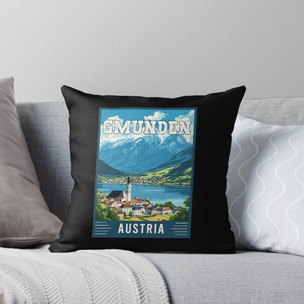 Item preview, Gmunden Lakeside Beauty in Austria - Travel Art designed and sold by turtlestart.