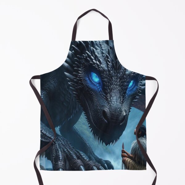 Item preview, Māori Girl and Her Black Dragon - Bond of Strength and Magic designed and sold by Te-Ane.