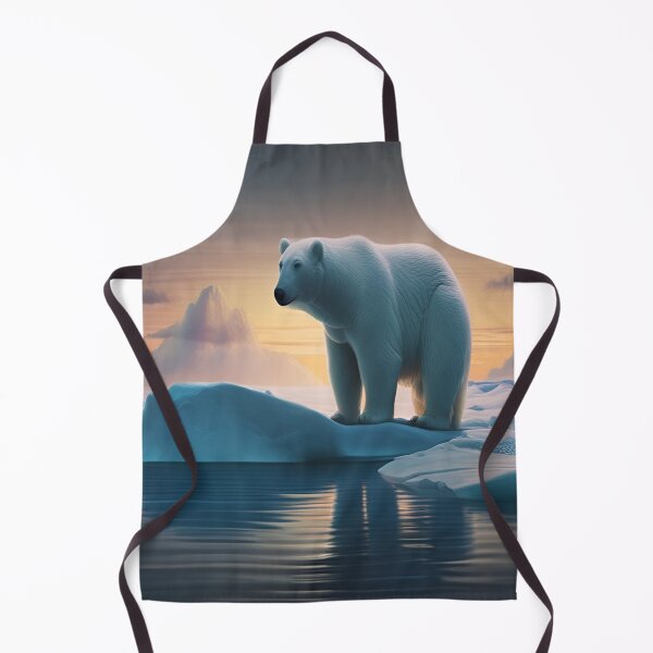 Item preview, polar bear stands on a floating ice sheet designed and sold by InezPhotography.