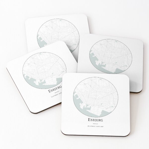 Item preview, Topography of Esbjerg designed and sold by JohnnysHeath.