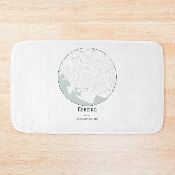 Item preview, Topography of Esbjerg designed and sold by JohnnysHeath.