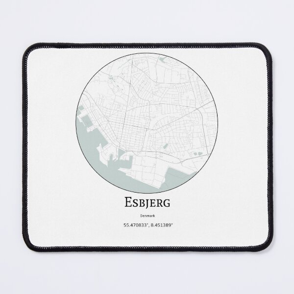 Item preview, Topography of Esbjerg designed and sold by JohnnysHeath.