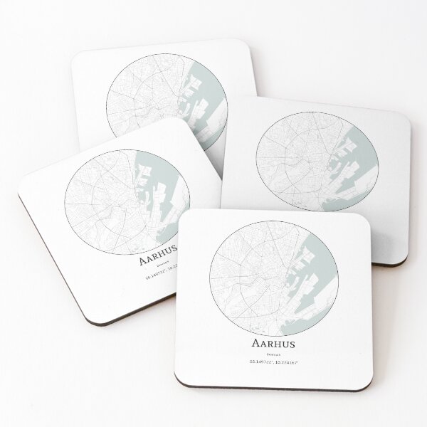 Item preview, Topography of Aarhus designed and sold by JohnnysHeath.