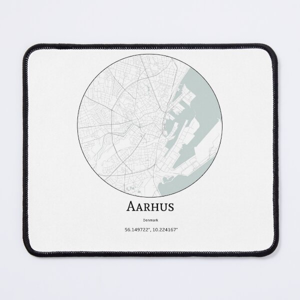 Item preview, Topography of Aarhus designed and sold by JohnnysHeath.