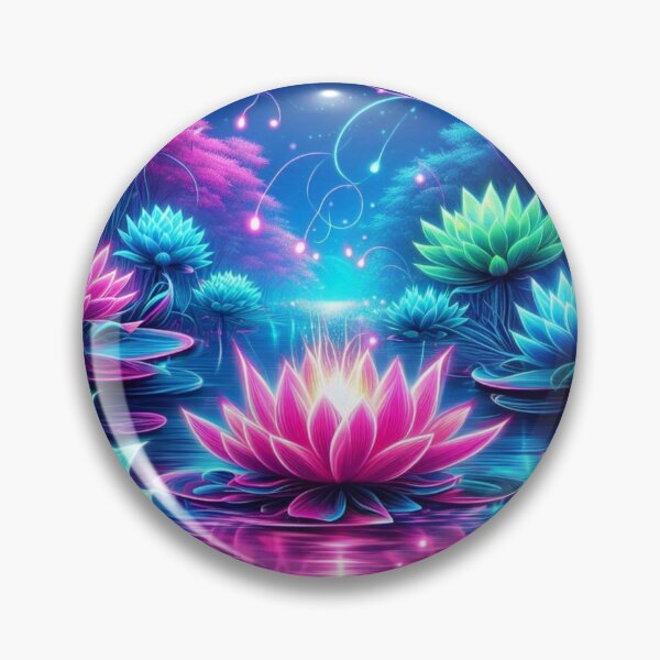 Item preview, Neon Lotus Lagoon designed and sold by TeslaSt0re.