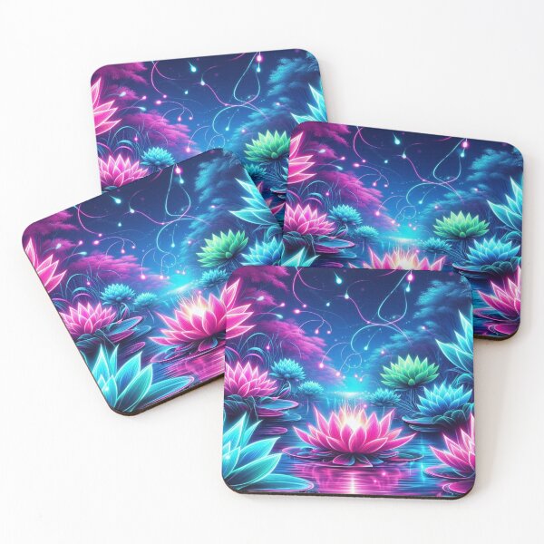 Item preview, Neon Lotus Lagoon designed and sold by TeslaSt0re.