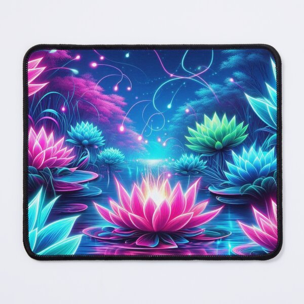 Item preview, Neon Lotus Lagoon designed and sold by TeslaSt0re.