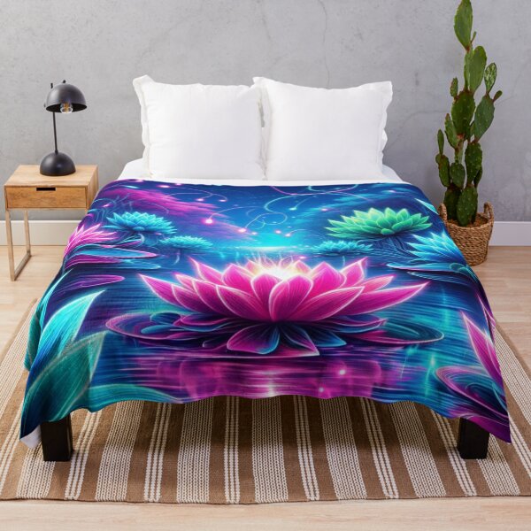 Item preview, Neon Lotus Lagoon designed and sold by TeslaSt0re.