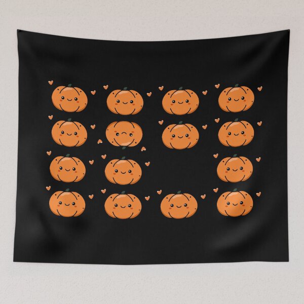 Item preview, Midnight Fanciful Halloween Pumpkin Pattern 2, Unique designed and sold by villacreativa.