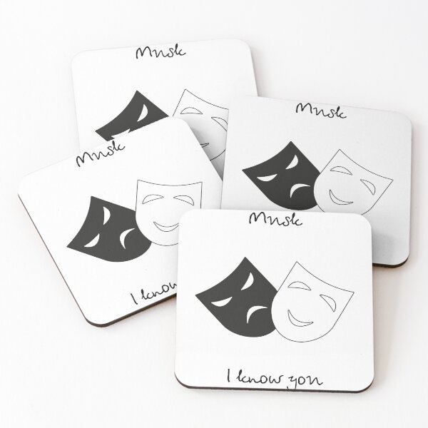 Item preview, Mask, I know you 3. White and black designed and sold by ZorianArt.