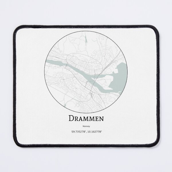 Item preview, Topography of Drammen designed and sold by JohnnysHeath.