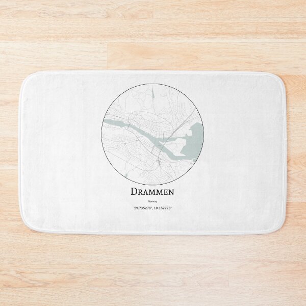 Item preview, Topography of Drammen designed and sold by JohnnysHeath.