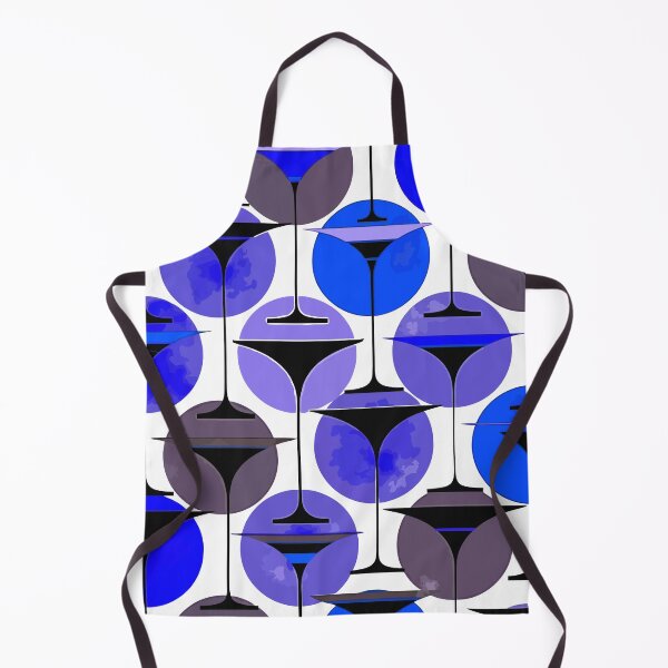 Item preview, Atomic Fifties Inspired Martinis In Blue And Eggplant Purple designed and sold by taiche.