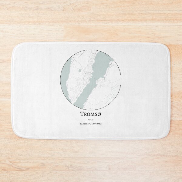 Item preview, Topography of Tromsø designed and sold by JohnnysHeath.