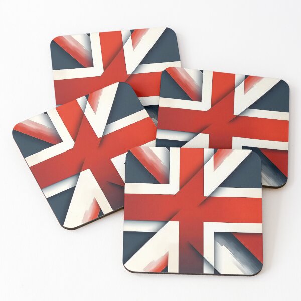 Aperçu de l'œuvre Drapeau Union Jack funky créée et vendue par Emilia-Design.