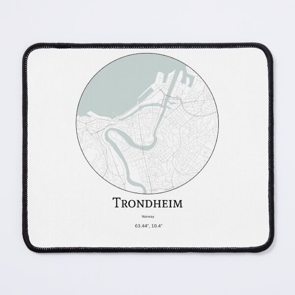 Item preview, Topography of Trondheim designed and sold by JohnnysHeath.