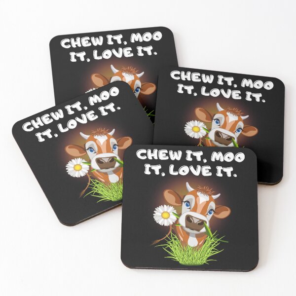 Item preview, Good cows.Chew it, moo it, love it. Cute Cow. designed and sold by JAGA-ALIME.