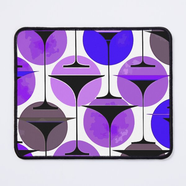 Item preview, Atomic Fifties Inspired Martinis In Eggplant And Purple designed and sold by taiche.
