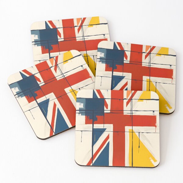 Aperçu de l'œuvre Drapeau Union Jack funky créée et vendue par Emilia-Design.