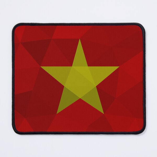 Item preview, Geometric Vietnam Flag Art – Modern Red and Yellow Star Design designed and sold by OrangePoly.