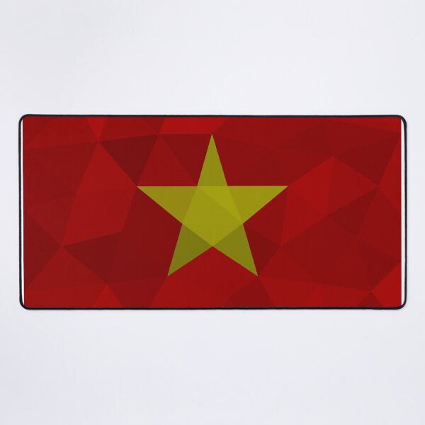 Item preview, Geometric Vietnam Flag Art – Modern Red and Yellow Star Design designed and sold by OrangePoly.