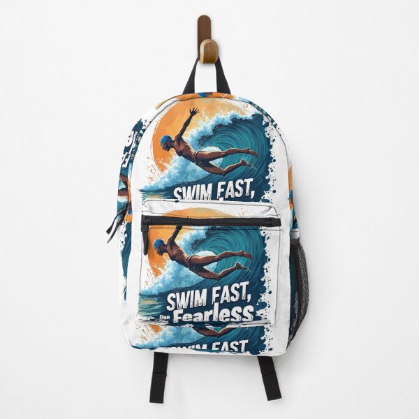 Item preview, swimmer quotes , swim fast live fearless, swimming quotes designed and sold by venavar.