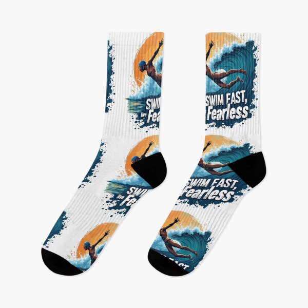 Item preview, swimmer quotes , swim fast live fearless, swimming quotes  designed and sold by venavar.