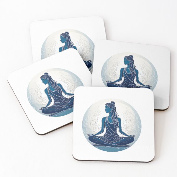 Item preview, Meditierende Frau-Silhouette designed and sold by BysonDesigns.
