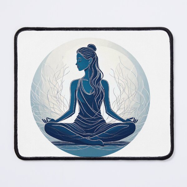 Item preview, Meditierende Frau-Silhouette designed and sold by BysonDesigns.