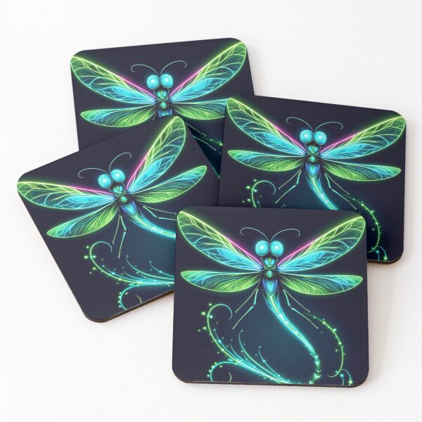 Item preview, Neon Dragonfly designed and sold by TeslaSt0re.