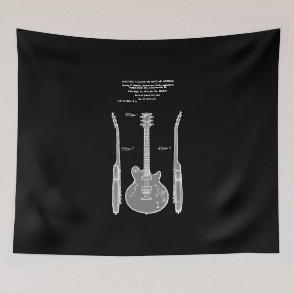Item preview, Cool Vintage Electric Guitar Patent designed and sold by glx72.
