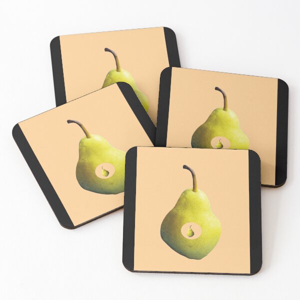 Item preview, Collage Art by Katarzyna Zachtej - pear with pear heart designed and sold by pracovniakejzi.