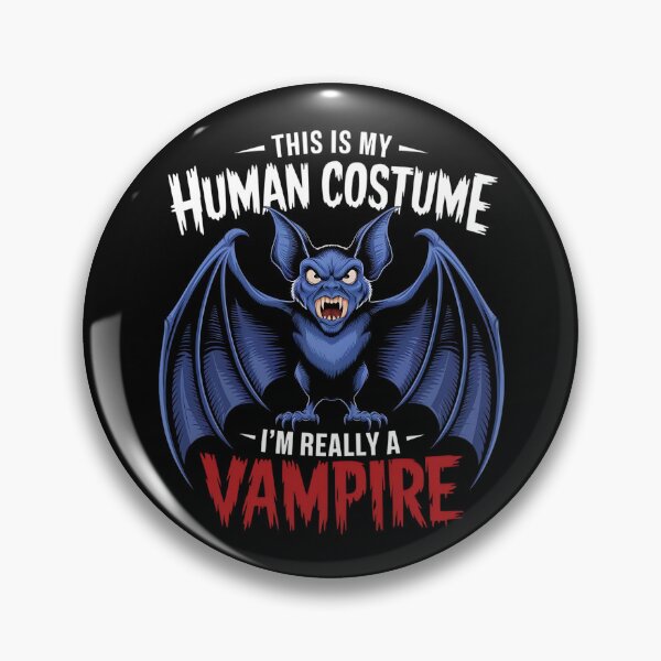Item preview, This Is My Human Costume, I'm Really a Vampire - Funny Halloween Design designed and sold by VioladesignByRW.