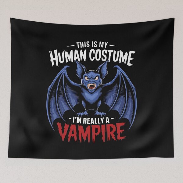 Item preview, This Is My Human Costume, I'm Really a Vampire - Funny Halloween Design designed and sold by VioladesignByRW.