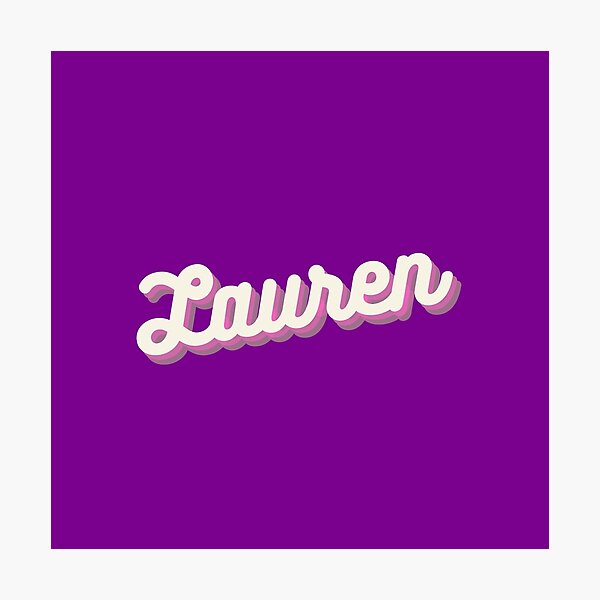 Artikelvorschau, Lauren Name entworfen und verkauft von ArtCraftLab.