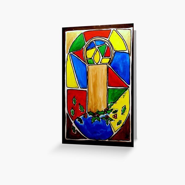 Christmas Candle Greeting Card