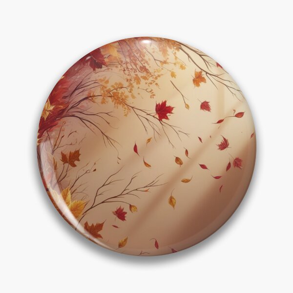 Item preview, highly detailed, and vibrant illustration of a fall-inspired wallpaper designed and sold by Moatasem Abo alrob.