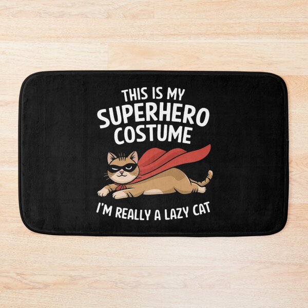 Item preview, This Is My Superhero Costume, I'm Really a Lazy Cat - Funny Halloween Design designed and sold by VioladesignByRW.