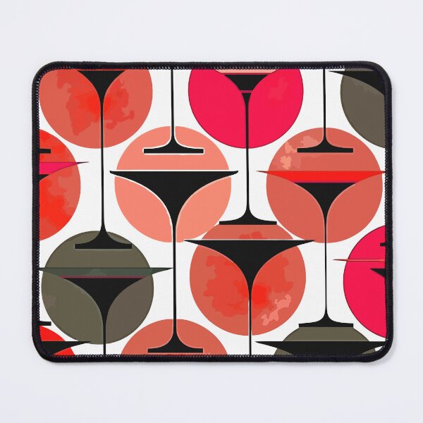 Item preview,  Atomic Fifties Inspired Martinis In Magenta Pink And Red designed and sold by taiche.
